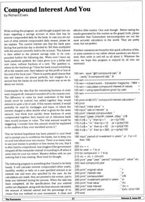 [Compound Interest And You]