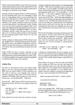 [Structured Programming in Commodore BASIC (2/3)]