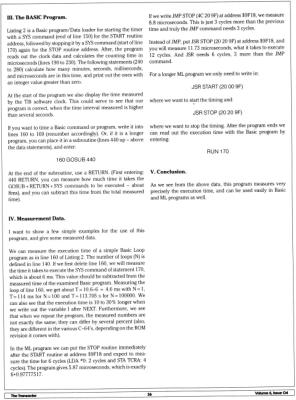 [Microsecond Timer for the Commodore 64: Count microseconds for up to 70 minutes (2/3)]